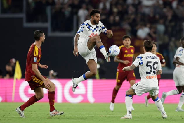 Serie a football match AS Roma vs Atalanta BC Atalanta s Brazilian midfielder Ederson controls the ball during the Serie A football match between AS Roma vs Atalanta BC at the Olimpico Stadium in Rome, Italy on September 05, 2026. _BPH0942 Copyright: xAntonioxBalascox