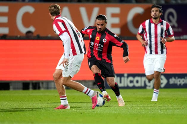 Eredivisie: Willem II v Excelsior Rotterdam Tilburg - Irakli Yegoian of Excelsior Rotterdam dribbles during the fifth competition round of the 2026 2027 Eredivisie season. The match is set between Willem II and Excelsior Rotterdam at Koning Willem II Stadion on 5 September 2026 in Tilburg, Netherlands. (Hero Images Danny de Groot) Copyright: xDannyxdexGrootx