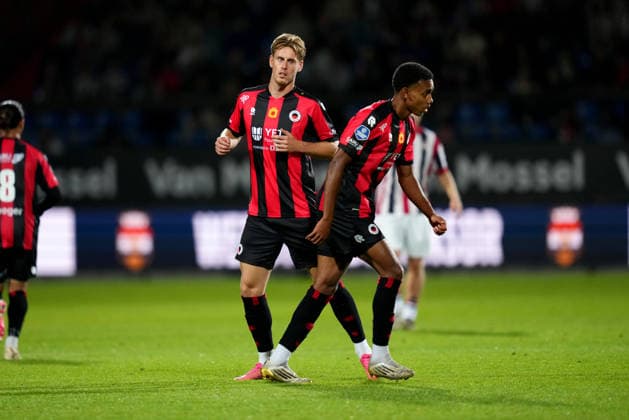 Eredivisie: Willem II v Excelsior Rotterdam Tilburg - Nesto Groen of Excelsior Rotterdam, David Garden of Excelsior Rotterdam during the fifth competition round of the 2026 2027 Eredivisie season. The match is set between Willem II and Excelsior Rotterdam at Koning Willem II Stadion on 5 September 2026 in Tilburg, Netherlands. (Hero Images Danny de Groot) Copyright: xDannyxdexGrootx