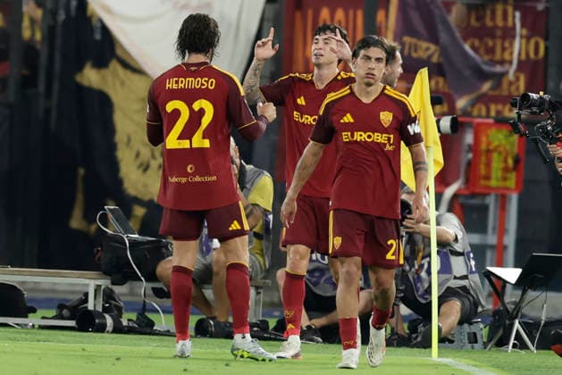 Serie a football match AS Roma vs Atalanta BC Roma™s Argentinian forward Matias Soule celebrates after scoring a goal of 2-1 during the Serie A football match between AS Roma vs Atalanta BC at the Olimpico Stadium in Rome, Italy on September 05, 2026. _BPH2413 Copyright: xAntonioxBalascox