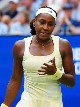Coco Gauff in third round action 2026 US Open, Day Seven, USTA Billie Jean King National Tennis Center, New York, USA - 05 Sep 2026New York USTA Billie Jean King National T New York (NY) United States of America EDITORIAL USE ONLY No use with unauthorised audio, video, data, fixture lists, club league logos or live services. Online in-match use limited to 120 images, no video emulation. No use in betting, games or single club league player publications. Copyright: xJavierxGarcia Shutterstockx 17134332ay