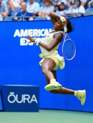 Coco Gauff in third round action 2026 US Open, Day Seven, USTA Billie Jean King National Tennis Center, New York, USA - 05 Sep 2026New York USTA Billie Jean King National T New York (NY) United States of America EDITORIAL USE ONLY No use with unauthorised audio, video, data, fixture lists, club league logos or live services. Online in-match use limited to 120 images, no video emulation. No use in betting, games or single club league player publications. Copyright: xJavierxGarcia Shutterstockx 17134332ba