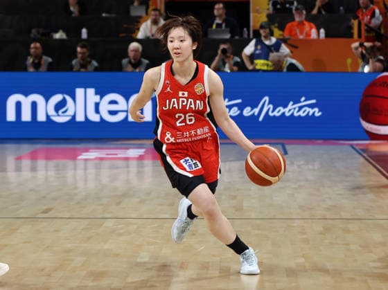 Kokoro Tanaka with the ball, single frame, cutout, action, sports, basketball, FIBA World Cup, World Championship, Women s World Cup, 2026-2027 season, May 9, 2026, DBB, Germany (GER) vs. Japan (JPN)