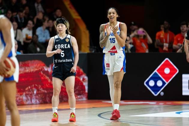 Gabby Williams (France), 15, celebrates, GER, France vs. Korea, Basketball, 2026 FIBA Women’s World Cup, Group Stage, Matchday 2, September 5, 2026, GER, France vs. Korea, Basketball, 2026 FIBA Women’s World Cup, Group Stage, Matchday 2, September 5, 2026, Berlin Copyright: xEibner-Pressefoto MaxxVincenx EP_MVN