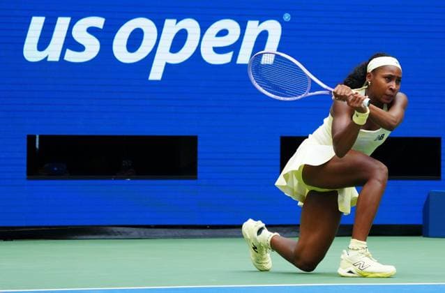 Coco Gauff in third round action 2026 US Open, Day Seven, USTA Billie Jean King National Tennis Center, New York, USA - 05 Sep 2026New York USTA Billie Jean King National T New York (NY) United States of America EDITORIAL USE ONLY No use with unauthorised audio, video, data, fixture lists, club league logos or live services. Online in-match use limited to 120 images, no video emulation. No use in betting, games or single club league player publications. Copyright: xJavierxGarcia Shutterstockx 17134332bg