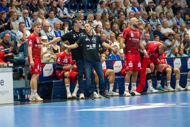 Roberto Garcia Parrondo, Head Coach, MT Melsungen, VfL Gummersbach vs. MT Melsungen, Opel Handball Bundesliga, Men s Division, Matchday 3, September 5, 2026, Gummersbach, North Rhine-Westphalia, Germany Copyright: xkolbert-press MartinxWdziecznyx