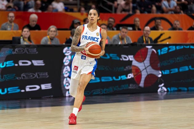 Gabby Williams of France, No. 15, dribbling, GER, France vs. Korea, Basketball, 2026 FIBA Women s World Cup, Group Stage, Matchday 2, September 5, 2026, GER, France vs. Korea, Basketball, 2026 FIBA Women’s World Cup, Group Stage, Matchday 2, September 5, 2026, Berlin Copyright: xEibner-Pressefoto MaxxVincenx EP_MVN