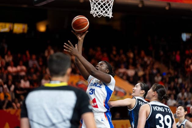 Aminata Gueye of France, 31, making a layup, GER, France vs. Korea, Basketball, 2026 FIBA Women’s World Cup, Group Stage, Matchday 2, September 5, 2026, Germany, France vs. Korea, Basketball, 2026 FIBA Women’s World Cup, Group Stage, Matchday 2, September 5, 2026, Berlin Copyright: xEibner-Pressefoto MaxxVincenx EP_MVN