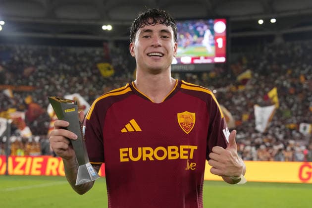 Roma™s Matias Soule player of the match during the Serie A EniLive soccer match between Roma and Atalanta at the Rome s Olympic stadium, Italy - Saturday September 5, 2026 - Soccer ( Photo by Alfredo Falcone LaPresse )  Copyright: xAlfredoxFalcone LaPressex