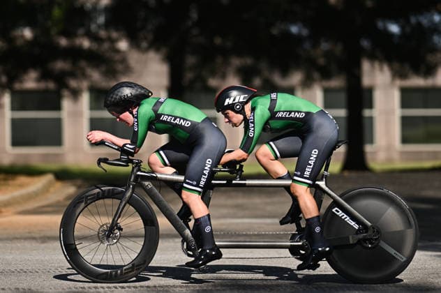 2026 UCI Para-cycling Road World Championships Picture by Mathew Wells SWpix.com - 05 09 2026 - Cycling - 2026 UCI Para-cycling Road World Championships - Huntsville, Alabama, United States of America - Women B Individual Time Trial (ITT) - Katie-George Dunlevy piloted by Linda Kelly (Ireland) Huntsville Cummings Research Park United States of America Copyright: x xSWpix.comx(t axPhotographyxHubxLtd)xMathewxWells SWpix.comx SWP-3030-22754