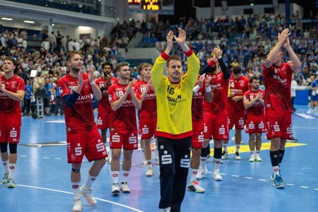 The teams after the tie: VfL Gummersbach vs. MT Melsungen, Opel Handball Bundesliga, Men s Division, Matchday 3, September 5, 2026, Gummersbach, North Rhine-Westphalia, Germany Copyright: xkolbert-press MartinxWdziecznyx