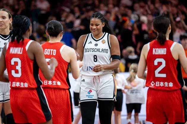 Germany v Japan: Group A - FIBA Women s Basketball World Cup Germany 2026 Nyara Sabally plays during the FIBA Women s Basketball World Cup 2026 match between Germany and Japan in Berlin, Germany, on September 5, 2026. Berlin Germany  Copyright: xMarcinxGolbax originalFilename:golba-germanyv260905_npfgR.jpg