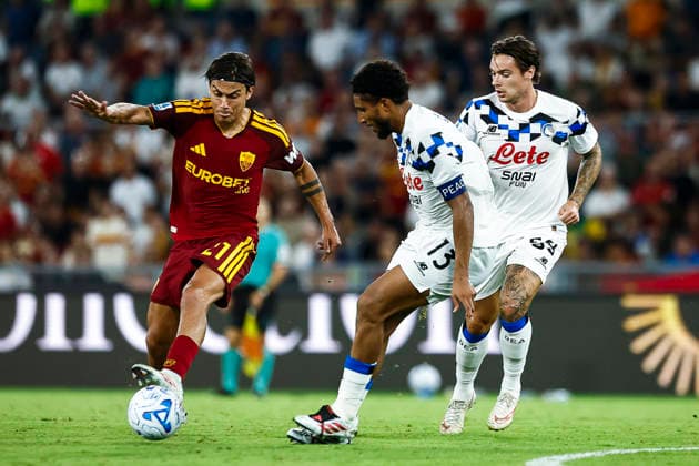 September 5, 2026, Rome, ITALIA ROMA: Roma™s Paulo Dybala (L) and Atalanta™s Ederson (R) in action during the Italian Serie A soccer match AS Roma vs Atalanta BC at the Olimpico stadium in Rome, Italy, 05 September 2026. ANSA ANGELO CARCONI. Soccer: Serie A; AS Roma Vs Atalanta BC  - ZUMAa110 20260905_zaf_a110_153 Copyright: xAngeloxCarconix