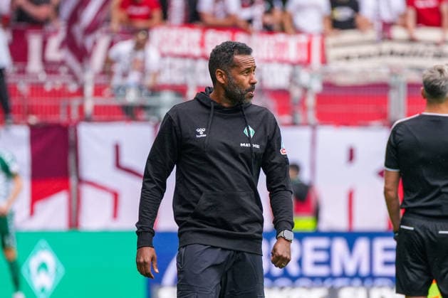 Daniel Thioune (Werder Bremen, Cheftrainer), Gesichtsausdruck, Emotion, Mimik, Deutschland: Fussball, Bundesliga, Saison 2026 27, 2. Spieltag, 05.09.2026, Werder Bremen vs RB Leipzig, Weserstadion (Bremen) *** Daniel Thioune, Werder Bremen, Head Coach, Facial Expression, Emotion, Facial Gestures, German Soccer, Bundesliga, 2026–27 Season, Matchday 2, September 5, 2026, Werder Bremen vs. RB Leipzig, Weserstadion, Bremen Copyright: xLeonxFrickx