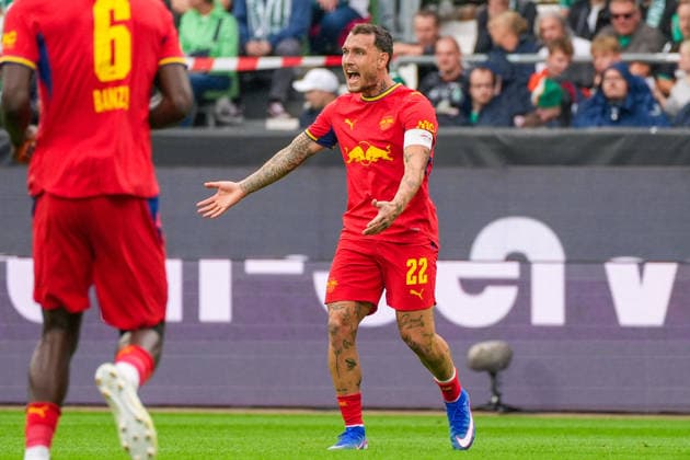 David Raum (RB Leipzig, 22) reklamiert, beschwert sich lautstark, Gesichtsausdruck, Emotion, Mimik, Gestik, Deutschland: Fussball, Bundesliga, Saison 2026 27, 2. Spieltag, 05.09.2026, Werder Bremen vs RB Leipzig, Weserstadion (Bremen) *** David Raum, RB Leipzig, 22, protests, complains loudly, facial expression, emotion, facial gestures, body language, German soccer, Bundesliga, 2026–27 season, Matchday 2, September 5, 2026, Werder Bremen vs. RB Leipzig, Weserstadion, Bremen Copyright: xLeonxFrickx