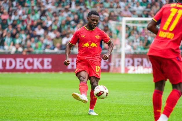 Ridle Baku (RB Leipzig, 17), Deutschland: Fussball, Bundesliga, Saison 2026 27, 2. Spieltag, 05.09.2026, Werder Bremen vs RB Leipzig, Weserstadion (Bremen) *** Ridle Baku RB Leipzig, 17, German Soccer, Bundesliga, 2026–27 Season, Matchday 2, September 5, 2026, Werder Bremen vs. RB Leipzig, Weserstadion, Bremen Copyright: xLeonxFrickx