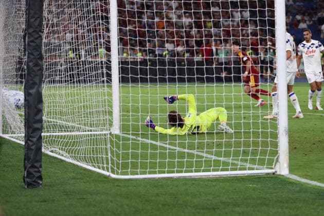 IPA88168321 - September 5, 2026: Roma vs. Atalanta (Serie A) Sports; Soccer; Matchday 3& xD;In the photo: Soule scores& xD;(Photo by Gino Mancini)  Copyright: xGinoxMancini IPAxSportx xx 88168321