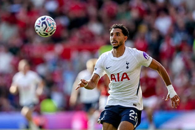 Nottingham Forest v Tottenham Hotspur, Premier League Tottenham Hotspur forward Omar Marmoush (22) in action during the Premier League match between Nottingham Forest and Tottenham Hotspur at the City Ground, Nottingham, UK on 5 September 2026. Nottingham City Ground Nottinghamshire UK Editorial use only DataCo restrictions apply See www.football-dataco.com , Copyright: xManjitxNarotrax PSI-24805-0114