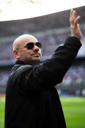FC Internazionale v SSC Napoli - Serie A Wesley Sneijder gestures prior to the Serie A football match between FC Internazionale and SSC Napoli. Milan Italy Copyright: xNicolòxCampox