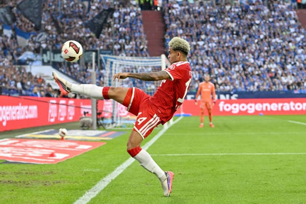 Luis Diaz (Bayern München) Aktion. Fussball 1. Bundesliga, 2.Spieltag, FC Schalke 04 - FC Bayern München 0:0, am 05.09.2026 in Gelsenkirchen Deutschland. DFL regulations prohibit any use of photographs as image sequences and or quasi-video Â *** Luis Diaz, Bayern Munich, Action, Soccer, Bundesliga 1, Matchday 2, FC Schalke 04 vs. FC Bayern Munich 0–0, on September 5, 2026, in Gelsenkirchen, Germany. DFL regulations prohibit any use of photographs as image sequences and or quasi-video. Â
