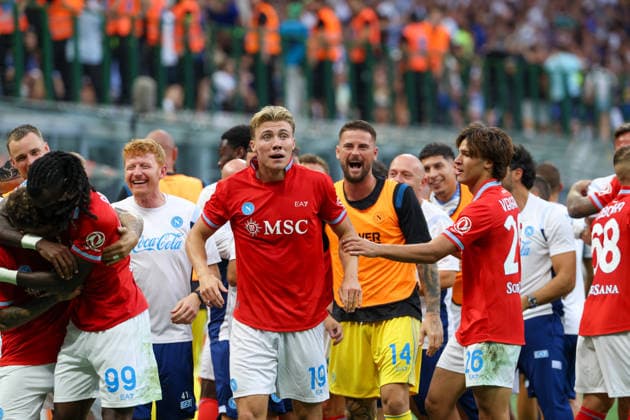 September 5, 2026, Milano, Lombardia, ITALIA: Goal the Rasmus Hojlund of SSC Napoli During the football match played on September 5, 2026, at the San Siro Stadium in MilanÃ¢â‚¬part of the 2026 27 Italian Serie A championshipÃ¢â‚¬between Inter Milan and SSC Napoli. Milano ITALIA - ZUMAs236 20260905_aap_s236_123 Copyright: xFabioxSassox