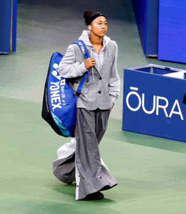 Naomi Osaka of Japan makes an entrance into Louis Armstrong Stadium before defeating Elise.Mertens of Belgium in the 3rd round at the 2026 US Open Tennis Championship at the USTA Billie Jean King National Tennis Center in New York City on Saturday, September 5, 2026. Jovic defeated Eala in 3 sets.  NYP20260905154 JOHNxANGELILLO