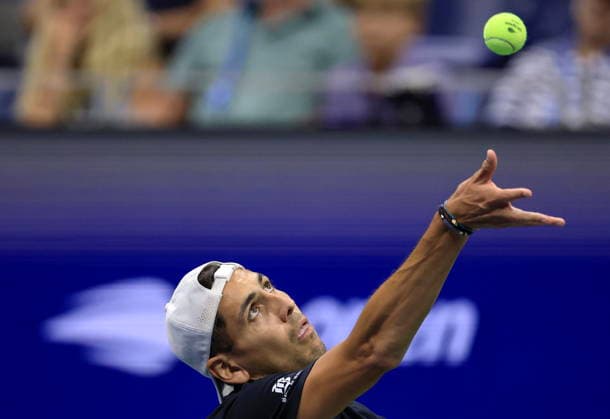 US Open tennis tournament - Day 7 Alejandro Tabilo of Chile in action against Alexander Zverev of Germany during the Men s Singles third round of the US Open Tennis Championships in Flushing Meadows, New York, USA, 05 September 2026. FLUSHING MEADOWS NEW YORK United States  Copyright: xCRISTOBALxHERRERA-ULASHKEVICHx