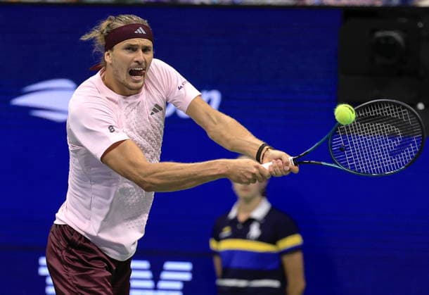 US Open tennis tournament - Day 7 Alexander Zverev of Germany in action against Alejandro Tabilo of Chile during the Men s Singles third round of the US Open Tennis Championships in Flushing Meadows, New York, USA, 05 September 2026. FLUSHING MEADOWS NEW YORK United States  Copyright: xCRISTOBALxHERRERA-ULASHKEVICHx