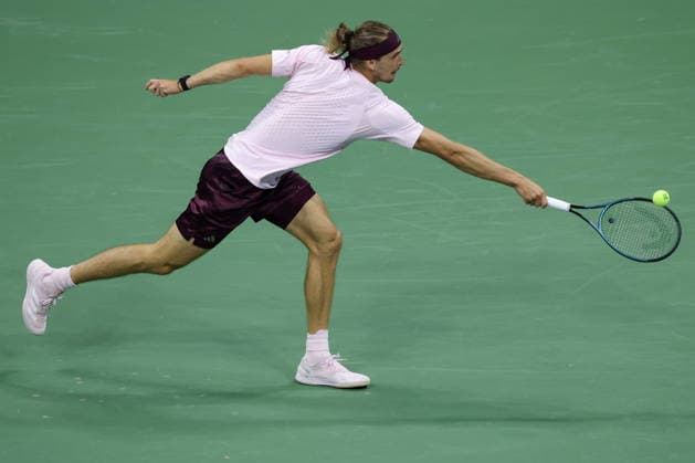 US Open tennis tournament - Day 7 Alexander Zverev of Germany in action against Alejandro Tabilo of Chile during the Men™s Singles third round of the US Open Tennis Championships in Flushing Meadows, New York, USA, 05 September 2026. FLUSHING MEADOWS NEW YORK United States  Copyright: xBRIANxHIRSCHFELDx