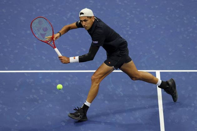 US Open tennis tournament - Day 7 Alejandro Tabilo of Chile in action against Alexander Zverev of Germany during the Men™s Singles third round of the US Open Tennis Championships in Flushing Meadows, New York, USA, 05 September 2026. FLUSHING MEADOWS NEW YORK United States  Copyright: xBRIANxHIRSCHFELDx