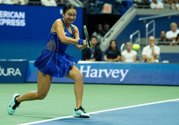 2026 US Open - Day 7 NEW YORK, NEW YORK - SEPTEMBER 5: Alexandra Ella of the Philippines returns a shot during her match against Iva Jovic of the United States during the 2026 US Open - Day 7 at USTA Billie Jean King National Tennis Center on September 5, 2026 in New York, New York. New York USTA Billie Jean King National Tennis Center New York United States Copyright: xSusanxMullane ISIxPhotosx 9752
