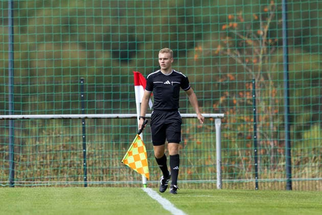 U17 DFB Youth League Preliminary Round Group H FC Rot Weiß Erfurt vs. Eintracht Braunschweig Erfurt, September 5, 2026 Leopold Kellner 2 (Assistant Referee), Referee U17 DFB Youth League Preliminary Round Group H FC Rot Weiß Erfurt vs. Eintracht Braunschweig Main Field, Cyriaksgebreite, Erfurt September 5, 2026 DFB REGULATIONS PROHIBIT ANY USE OF PHOTOGRAPHS AS IMAGE SEQUENCES AND OR QUASI-VIDEO Copyright: xBEAUTIFULxSPORTS Duehringx