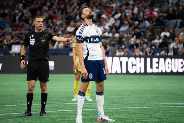 VANCOUVER, CANADA - SEPTEMBER 5: Thomas Muller of Vancouver Whitecaps FC reacts in disappointment after a missed goal attempt during the Major League Soccer match between Vancouver Whitecaps FC and St Louis City SC at BC Place Stadium on September 5, 2026 in Vancouver, British Columbia, Canada. Copyright: xAmyxElle SPPx Sportspressphoto_SPR224418