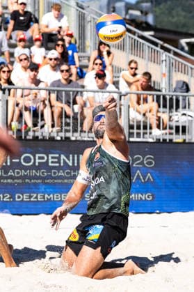 Beach volleyball, Beachvolleyball - MEVZA Schladming SCHLADMING,AUSTRIA,06.SEP.26 - BEACH VOLLEYBALL - win2day Tour PRO, MEVZA Schladming. Image shows Drexler Christoph (AUT).  GEPAxpictures xJulioxArellano