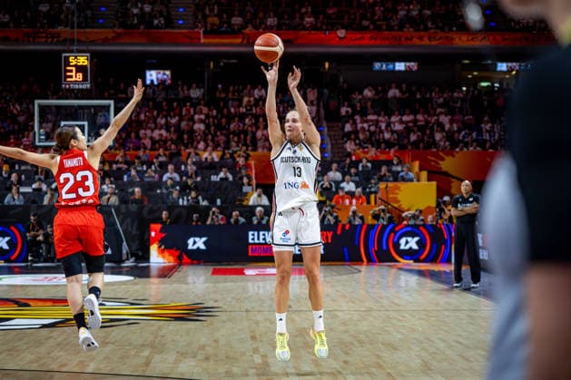 Basketball Berlin, September 5, 2026 FIBA Women’s Basketball World Cup Germany 2026 Preliminary Round, Group Germany (GER) vs. Japan (JPN) Leonie Fiebich (Germany, No. 13) vs. Mai Yamamoto (Japan, No. 23)