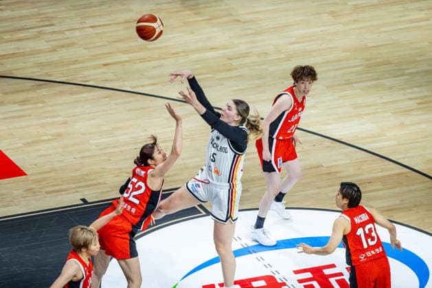 Basketball Berlin, September 5, 2026 FIBA Women’s Basketball World Cup Germany 2026 Preliminary Round Group Germany (GER) vs. Japan (JPN) Luisa Geiselsöder (Germany, No. 15) Yuki Miyazawa (Japan, No. 52)