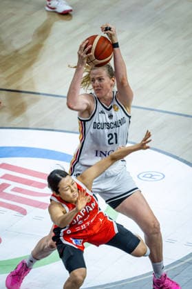 Basketball Berlin, September 5, 2026, FIBA Women’s Basketball World Cup Germany 2026, Preliminary Round, Group Germany (GER) vs. Japan (JPN), Marie Gülich, Germany, No. 21 Gulich