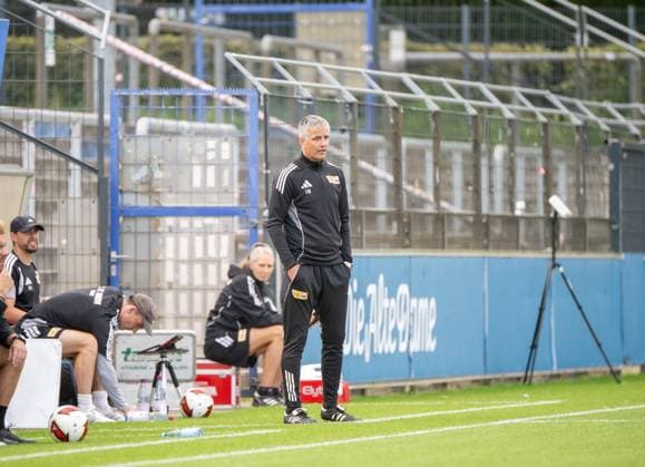 Soccer, A Juniors, 2026–2027 Season, DFB Youth League, Preliminary Round, Group B, Matchday 5, Hertha BSC U19 vs. 1. FC Union Berlin U19, Coach Jens Härtel (U19), 1. FC Union Berlin, September 6, 2026, Copyright: xMatthiasxKochx