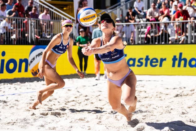 Beach volleyball, Beachvolleyball - MEVZA Schladming SCHLADMING,AUSTRIA,06.SEP.26 - BEACH VOLLEYBALL - win2day Tour PRO, MEVZA Schladming. Image shows Zuzana Reginoba (SVK).  GEPAxpictures xJulioxArellano