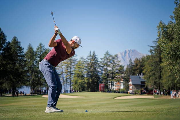 European Masters Golf Tournament in Crans-Montana South Africa s Erik van Rooyen competes during the fourth and final round of the Omega European Masters golf tournament in Crans-Montana, Switzerland, 06 September 2026. CRANS-MONTANA Wallis SWITZERLAND  Copyright: xVALENTINxFLAURAUDx