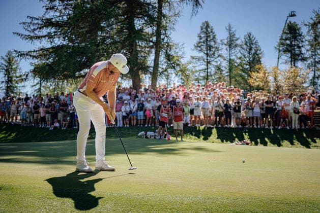 European Masters Golf Tournament in Crans-Montana Switzerland s Joel Girrbach competes during the fourth and final round of the Omega European Masters golf tournament in Crans-Montana, Switzerland, 06 September 2026. CRANS-MONTANA Wallis SWITZERLAND  Copyright: xVALENTINxFLAURAUDx