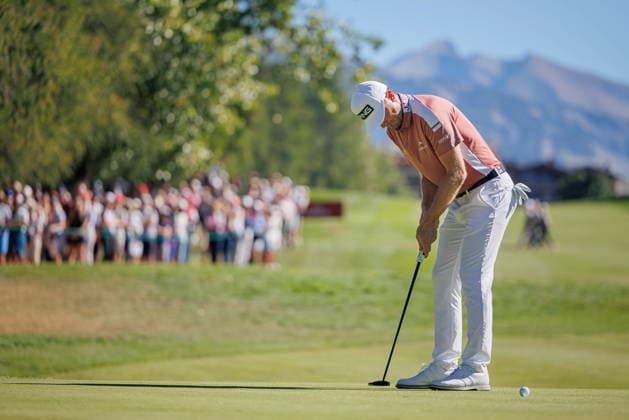 European Masters Golf Tournament in Crans-Montana Switzerland s Joel Girrbach competes during the fourth and final round of the Omega European Masters golf tournament in Crans-Montana, Switzerland, 06 September 2026. CRANS-MONTANA Wallis SWITZERLAND  Copyright: xVALENTINxFLAURAUDx