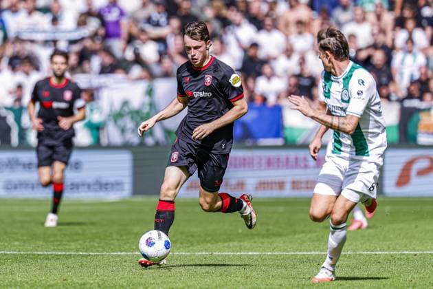GRONINGEN - Sondre Orjasaeter of FC Twente runs with the ball during the Eredivisie match between FC Groningen and FC Twente at the Euroborg on September 6, 2026, in Groningen, the Netherlands. MARCEL TER BALS ANP Eredivisie 2026 27 xVIxANPxSportx xMarcelxterxBalsxIVx 567359272 originalFilename: 567359272.jpg