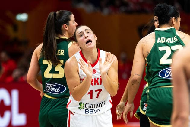 Derin Erdogan, Turkey, 17, Disappointment, GER, Turkey vs. Australia, Basketball, 2026 FIBA Women’s World Cup, Group Stage, Matchday 2, September 6, 2026, GER, Turkey vs. Australia, Basketball, 2026 FIBA Women’s World Cup, Group Stage, Matchday 2, September 6, 2026, Berlin Copyright: xEibner-Pressefoto MaxxVincenx EP_MVN