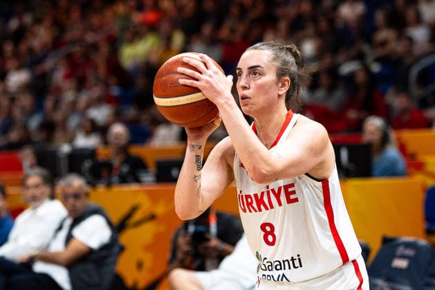 Ayse Cora, Turkey, taking a shot on September 8, GER, Turkey vs. Australia, basketball, 2026 FIBA Women’s World Cup, group stage, Matchday 2, September 6, 2026, GER, Turkey vs. Australia, basketball, 2026 FIBA Women’s World Cup, group stage, Matchday 2, September 6, 2026, Berlin Copyright: xEibner-Pressefoto MaxxVincenx EP_MVN