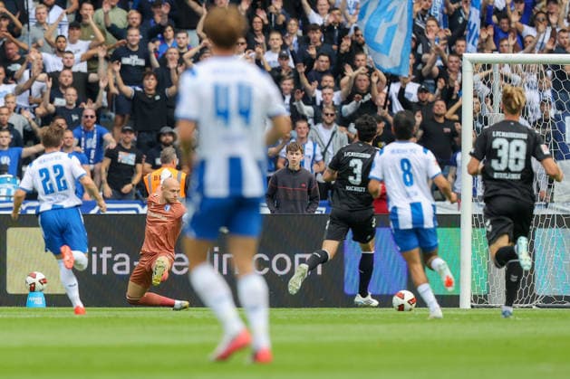 06.09.2026, xtgx, Fussball - 2.Bundesliga Hertha BSC Berlin - 1.FC Magdeburg emspor, v.l. Tor zum 1:0 durch Josip Brekalo (Hertha, 7) (DFL DFB REGULATIONS PROHIBIT ANY USE OF PHOTOGRAPHS as IMAGE SEQUENCES and or QUASI-VIDEO) Berlin *** September 6, 2026, xtgx, Soccer 2. Bundesliga Hertha BSC Berlin 1 FC Magdeburg emspor, from left: Goal for the 1–0 lead by Josip Brekalo (Hertha), 7 DFL DFB REGULATIONS PROHIBIT ANY USE OF PHOTOGRAPHS AS IMAGE SEQUENCES AND OR QUASI-VIDEO Berlin