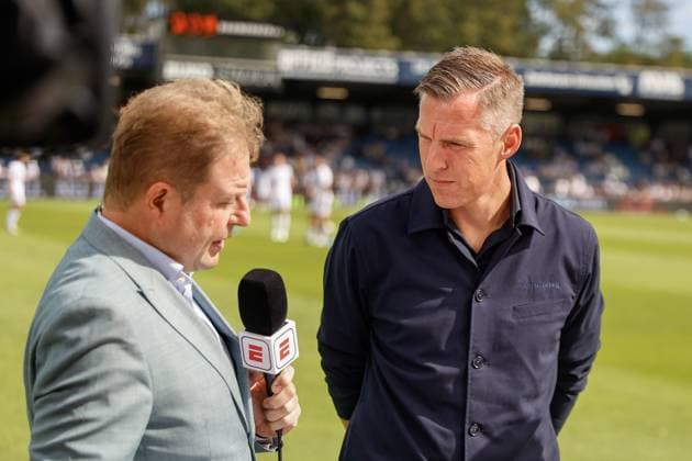 IJMUIDEN , 06-09-2026 , Buko Stadion , season 2026 2027 , Dutch , eredivisie , match between Telstar and Cambuur , picture shows, Cambuur trainer coach Johan Plat Telstar - Cambuur  x206574892x Copyright: