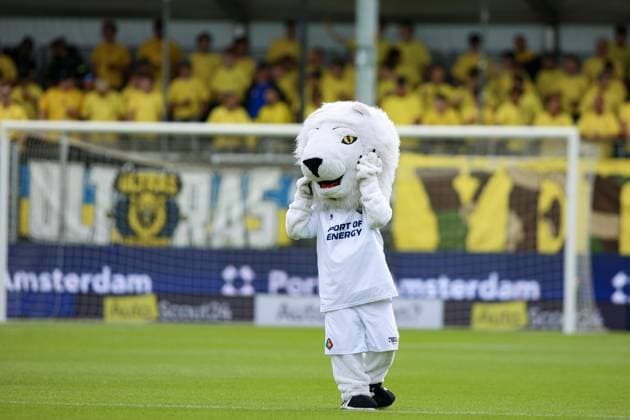 IJMUIDEN , 06-09-2026 , Buko Stadion , season 2026 2027 , Dutch , eredivisie , match between Telstar and Cambuur , picture shows, Telstar mascotte Telstar - Cambuur  x206575421x Copyright: