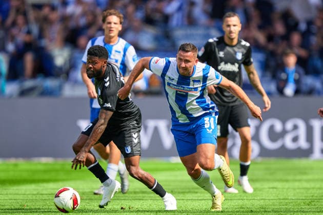 Moritz-Broni Kwarteng (1. FC Magdeburg, 10), Paul Seguin (Hertha BSC, 30), GER, Hertha BSC vs. 1. FC Magdeburg, 2. Bundesliga, Saison 2026 2027, 04. Spieltag, 06.09.2026 (DFL REGULATIONS PROHIBIT ANY USE OF PHOTOGRAPHS AS IMAGE SEQUENCES AND OR QUASI - VIDEO). GER, Hertha BSC vs. 1. FC Magdeburg, 2. Bundesliga, Saison 2026 2027, 04. Spieltag, 06.09.2026 Berlin *** Moritz Broni Kwarteng, 1 FC Magdeburg, 10; Paul Seguin, Hertha BSC, 30; GER; Hertha BSC vs. 1 FC Magdeburg, 2. Bundesliga, 2026–2027 season, Matchday 4, September 6, 2026 DFL regulations prohibit any use of photographs as image sequences and or quasi-video GER, Hertha BSC vs. 1 FC Magdeburg, 2. Bundesliga, 2026–2027 season, Matchday 4, September 6, 2026, Berlin Copyright: xClaudiusxRauch,xEibner-Pressefotox xClaudiusxRauchx EP_CRH