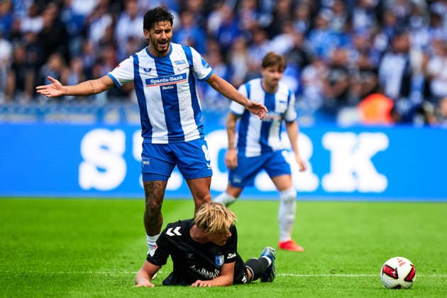 Kevin Sessa (Hertha BSC, 08), +m38, Schwalbe, GER, Hertha BSC vs. 1. FC Magdeburg, 2. Bundesliga, Saison 2026 2027, 04. Spieltag, 06.09.2026 (DFL REGULATIONS PROHIBIT ANY USE OF PHOTOGRAPHS AS IMAGE SEQUENCES AND OR QUASI - VIDEO). GER, Hertha BSC vs. 1. FC Magdeburg, 2. Bundesliga, Saison 2026 2027, 04. Spieltag, 06.09.2026 Berlin *** Kevin Sessa, Hertha BSC, 08, m38, dive, GER, Hertha BSC vs. 1 FC Magdeburg, 2. Bundesliga, 2026–2027 season, Matchday 4, September 6, 2026 DFL regulations prohibit any use of photographs as image sequences and or quasi-video GER, Hertha BSC vs. 1 FC Magdeburg, 2. Bundesliga, 2026–2027 season, Matchday 4, September 6, 2026, Berlin Copyright: xClaudiusxRauch,xEibner-Pressefotox xClaudiusxRauchx EP_CRH